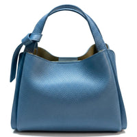 Vanessa Italian Leather Structured Handbag - Leather Italiano
