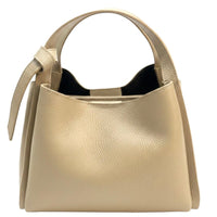 Vanessa Italian Leather Structured Handbag - Leather Italiano