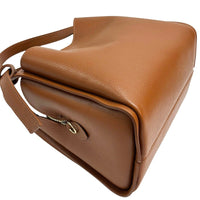 Vanessa Italian Leather Structured Handbag - Leather Italiano
