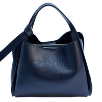 Vanessa Italian Leather Structured Handbag - Leather Italiano