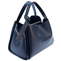 Vanessa Italian Leather Structured Handbag - Leather Italiano