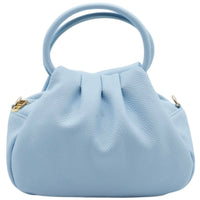 Velmora Italian Leather Handbag - Sculpted Top Handle Design - Leather Italiano
