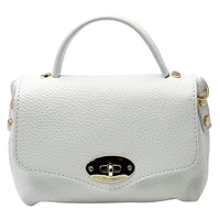 Venezia Cow Leather Top Handle Crossbody Bag - Leather Italiano