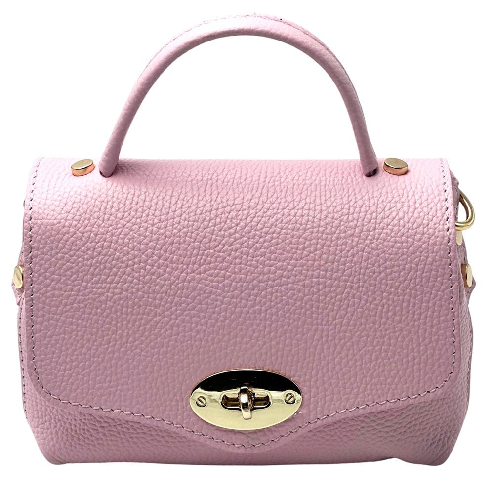 Venezia Cow Leather Top Handle Crossbody Bag - Leather Italiano