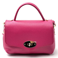 Venezia Cow Leather Top Handle Crossbody Bag - Leather Italiano