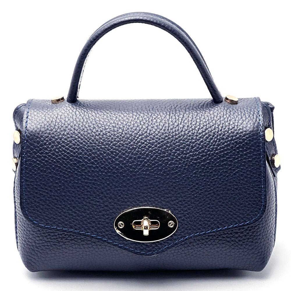 Venezia Cow Leather Top Handle Crossbody Bag - Leather Italiano