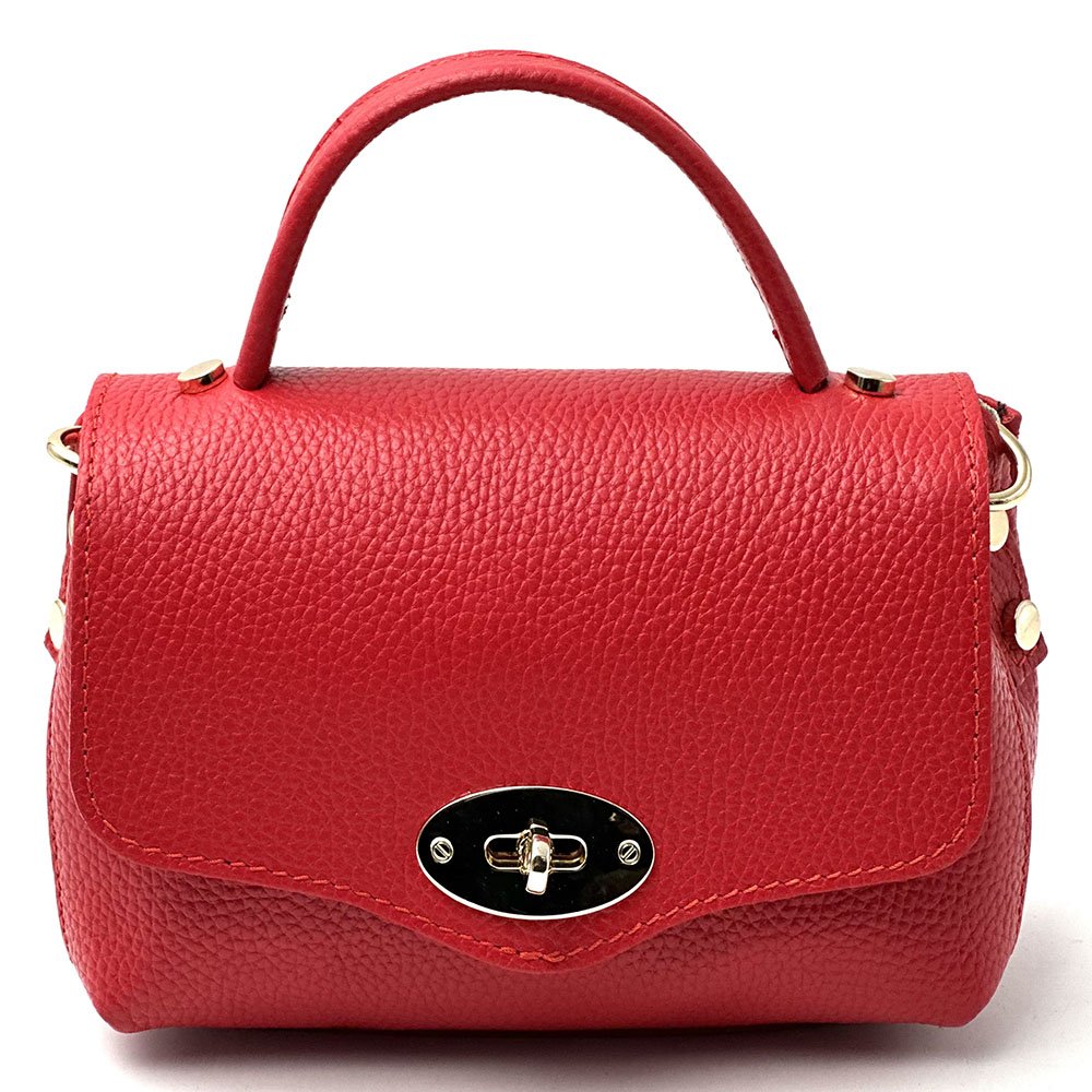 Venezia Cow Leather Top Handle Crossbody Bag - Leather Italiano