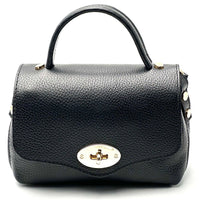 Venezia Cow Leather Top Handle Crossbody Bag - Leather Italiano