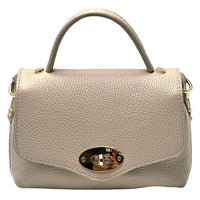 Venezia Cow Leather Top Handle Crossbody Bag - Leather Italiano