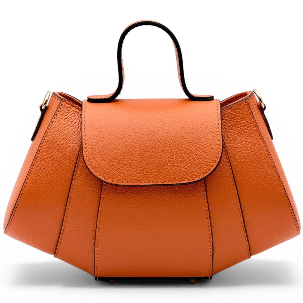 Ventara Italian Leather Top Handle Bag - Leather Italiano