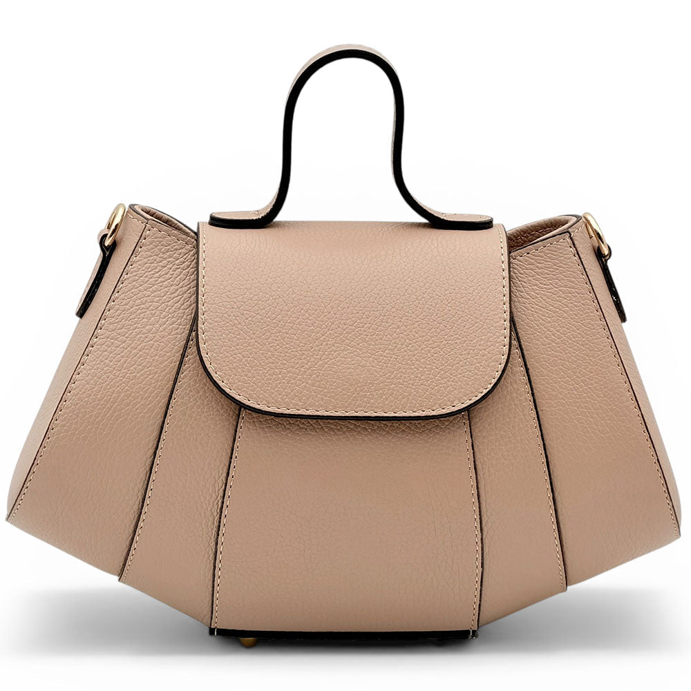 Ventara Italian Leather Top Handle Bag - Leather Italiano