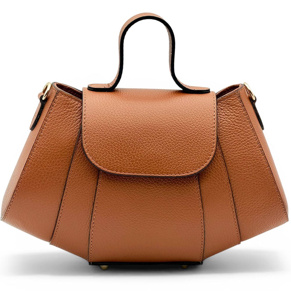 Ventara Italian Leather Top Handle Bag - Leather Italiano