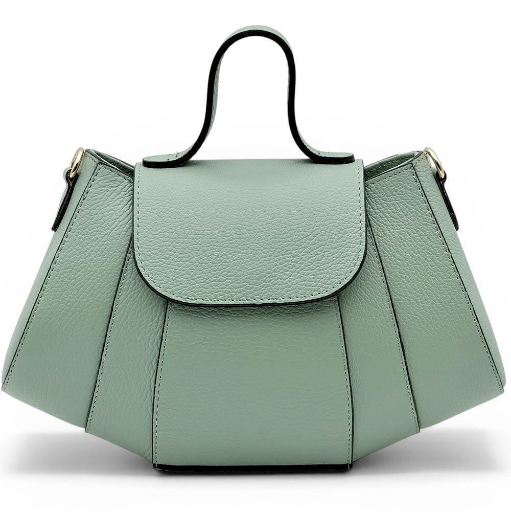 Ventara Italian Leather Top Handle Bag - Leather Italiano