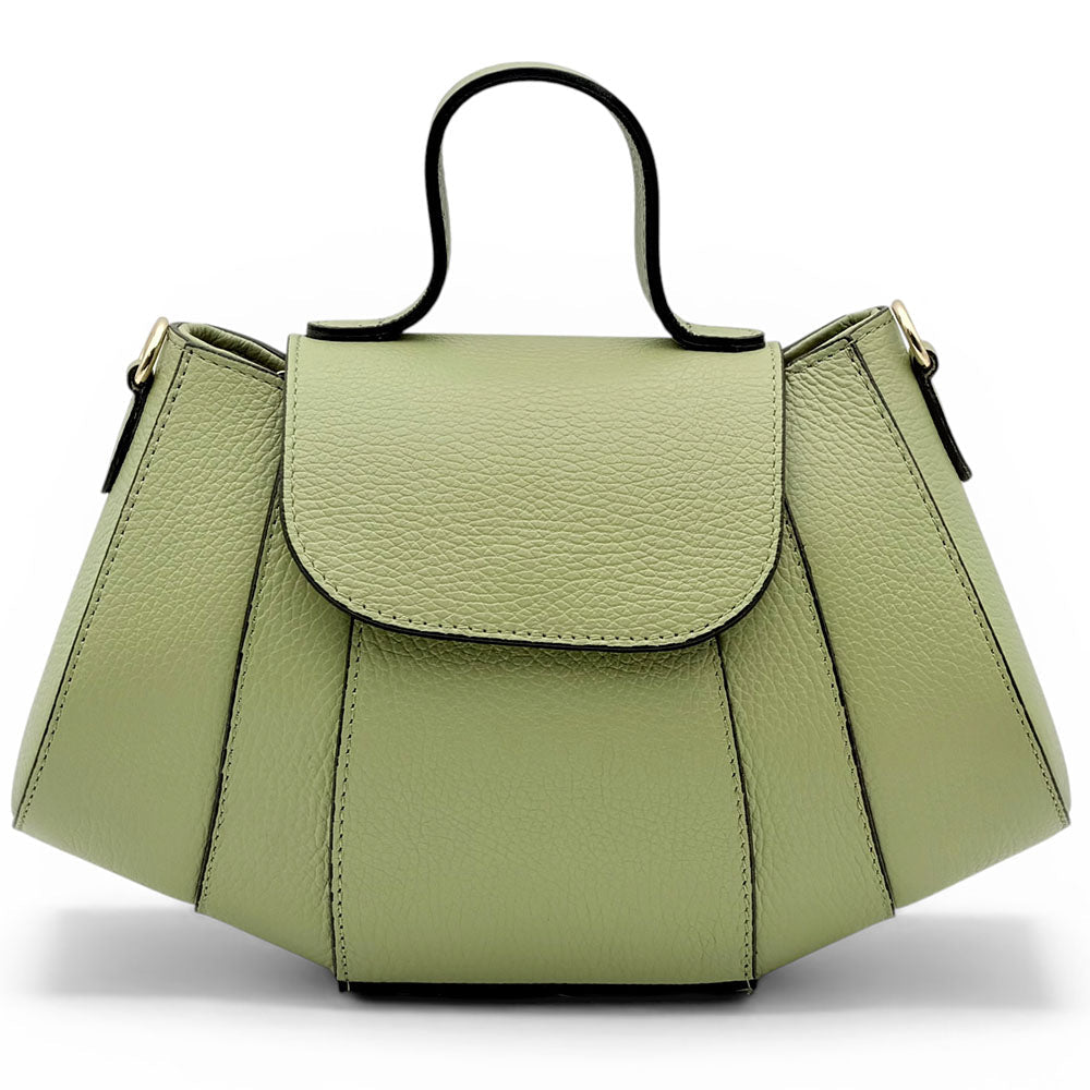 Ventara Italian Leather Top Handle Bag - Leather Italiano