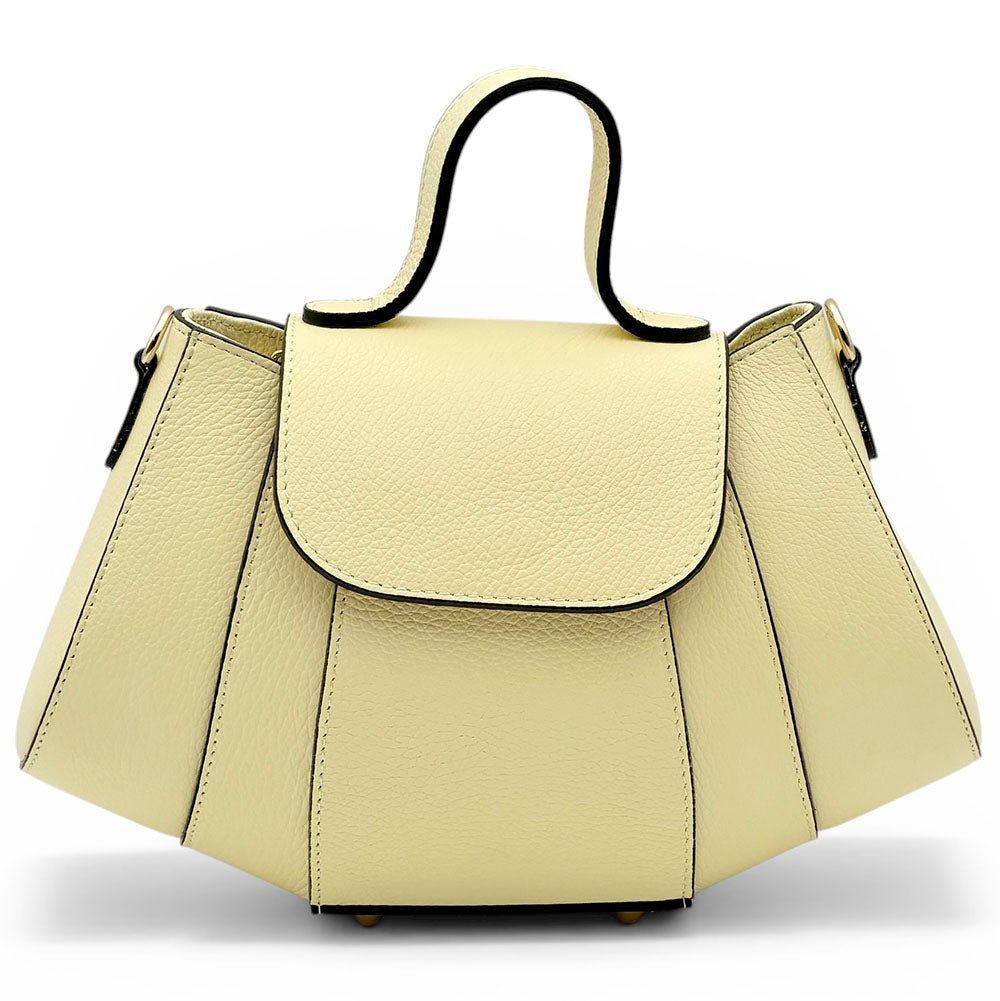 Ventara Italian Leather Top Handle Bag - Leather Italiano