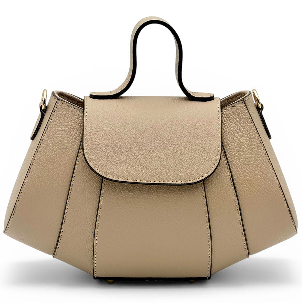 Ventara Italian Leather Top Handle Bag - Leather Italiano