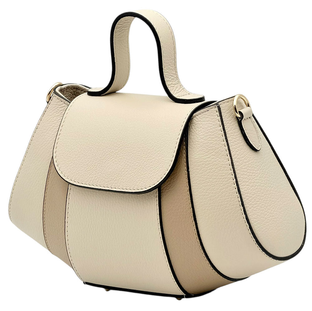 Ventara Italian Leather Top Handle Bag - Leather Italiano