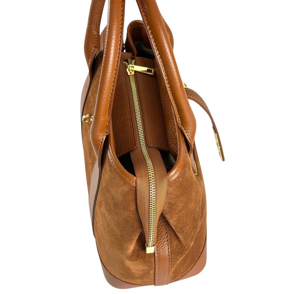Vera Italian Leather Shoulder Bag - Leather Italiano