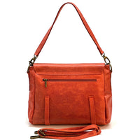 Violetta Italian Suede Messenger Bag – Crossbody & Shoulder Style (Handmade in Florence) - Leather Italiano