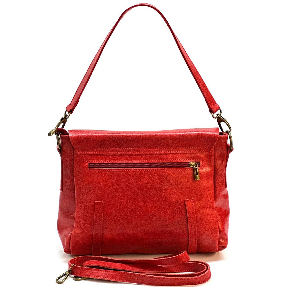 Violetta Italian Suede Messenger Bag – Crossbody & Shoulder Style (Handmade in Florence) - Leather Italiano