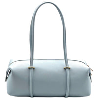 Virelia Italian Cow Leather Cylindrical Shoulder Bag - Leather Italiano