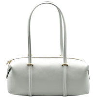 Virelia Italian Cow Leather Cylindrical Shoulder Bag - Leather Italiano