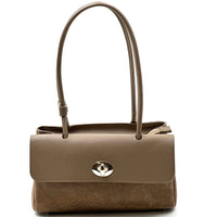 Vivienne East-West Leather Shoulder Bag - Leather Italiano
