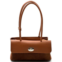 Vivienne East-West Leather Shoulder Bag - Leather Italiano