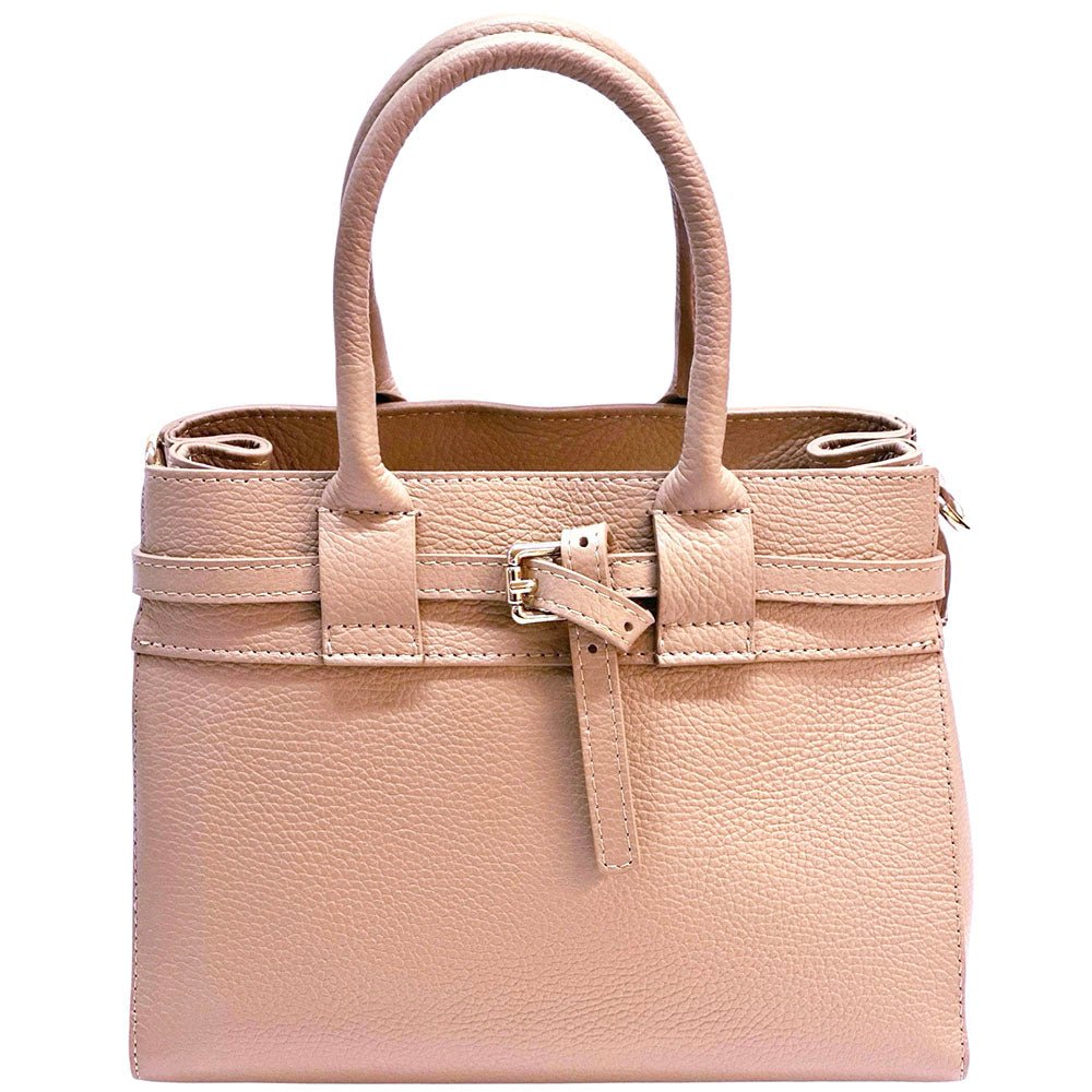 Voyage Structured Italian Cow Leather Bag - Leather Italiano