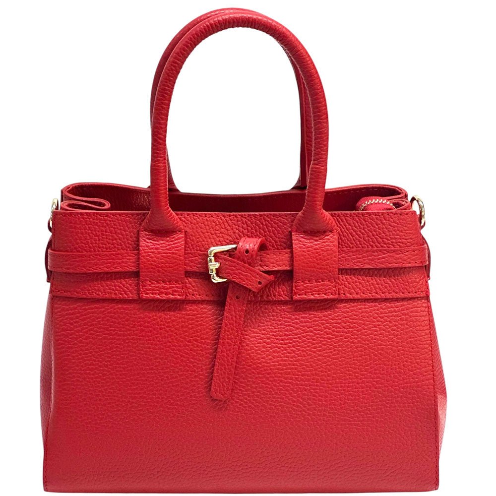 Voyage Structured Italian Cow Leather Bag - Leather Italiano