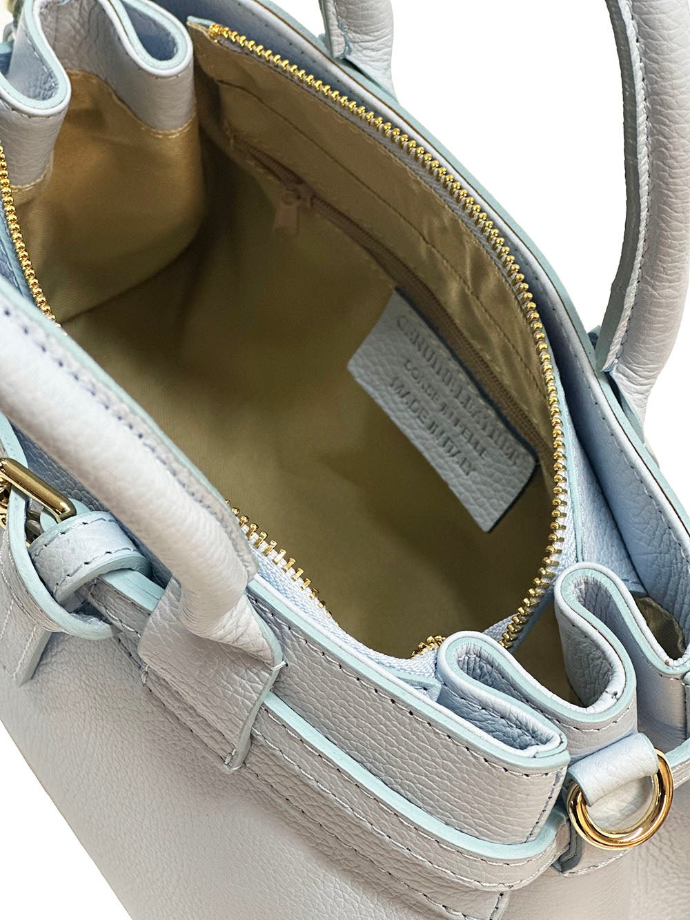 Voyage Structured Italian Cow Leather Bag - Leather Italiano