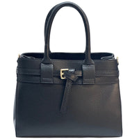 Voyage Structured Italian Cow Leather Bag - Leather Italiano