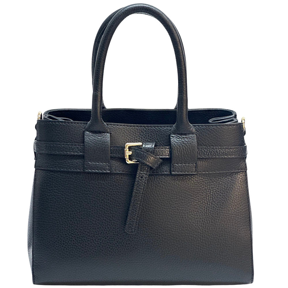 Voyage Structured Italian Cow Leather Bag - Leather Italiano