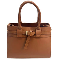 Voyage Structured Italian Cow Leather Bag - Leather Italiano