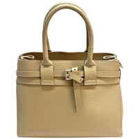 Voyage Structured Italian Cow Leather Bag - Leather Italiano