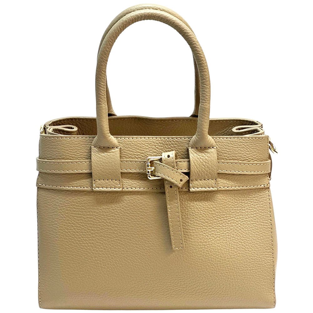 Voyage Structured Italian Cow Leather Bag - Leather Italiano