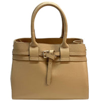 Voyage Structured Italian Cow Leather Bag - Leather Italiano