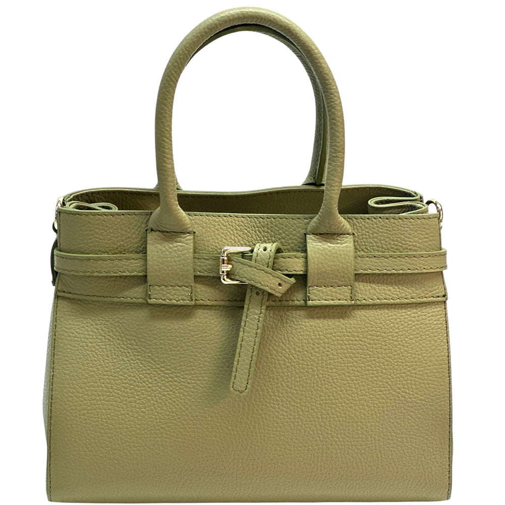 Voyage Structured Italian Cow Leather Bag - Leather Italiano