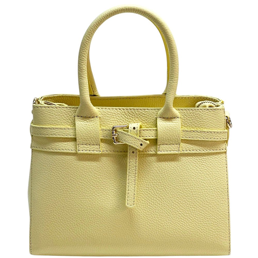Voyage Structured Italian Cow Leather Bag - Leather Italiano