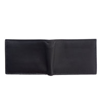 Mini wallet in calf-skin soft leather with out coin pocket for man-1