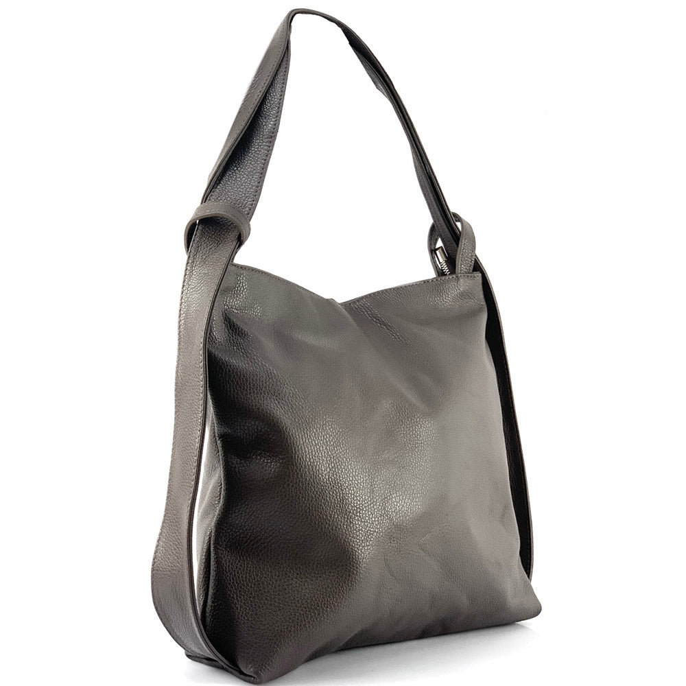 Greta GM convertible leather backpack-9