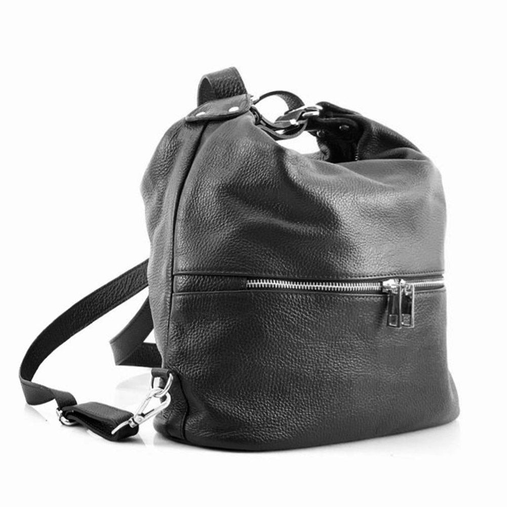 Bougainvillea leather backpack-0