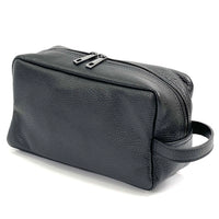 Lorenzo Pochette in Vacchetta leather in black