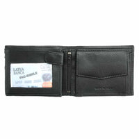 Leslie Men's Black Leather Wallet