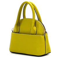 Florentine Leather Bowling Bag: Compact & Versatile - Leather Italiano