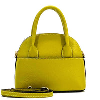 Florentine Leather Bowling Bag: Compact & Versatile - Leather Italiano