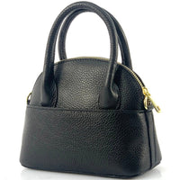 Florentine Leather Bowling Bag: Compact & Versatile - Leather Italiano