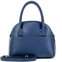 Florentine Leather Bowling Bag: Compact & Versatile - Leather Italiano