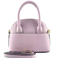 Florentine Leather Bowling Bag: Compact & Versatile - Leather Italiano