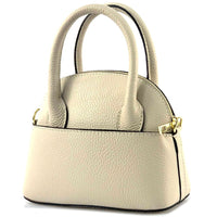 Florentine Leather Bowling Bag: Compact & Versatile - Leather Italiano